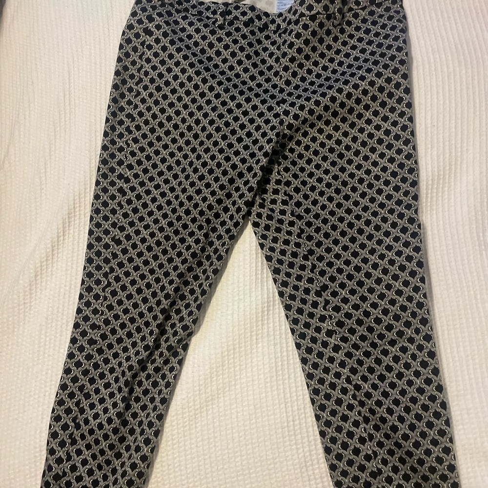 Chico's Black and White Patterned Pants